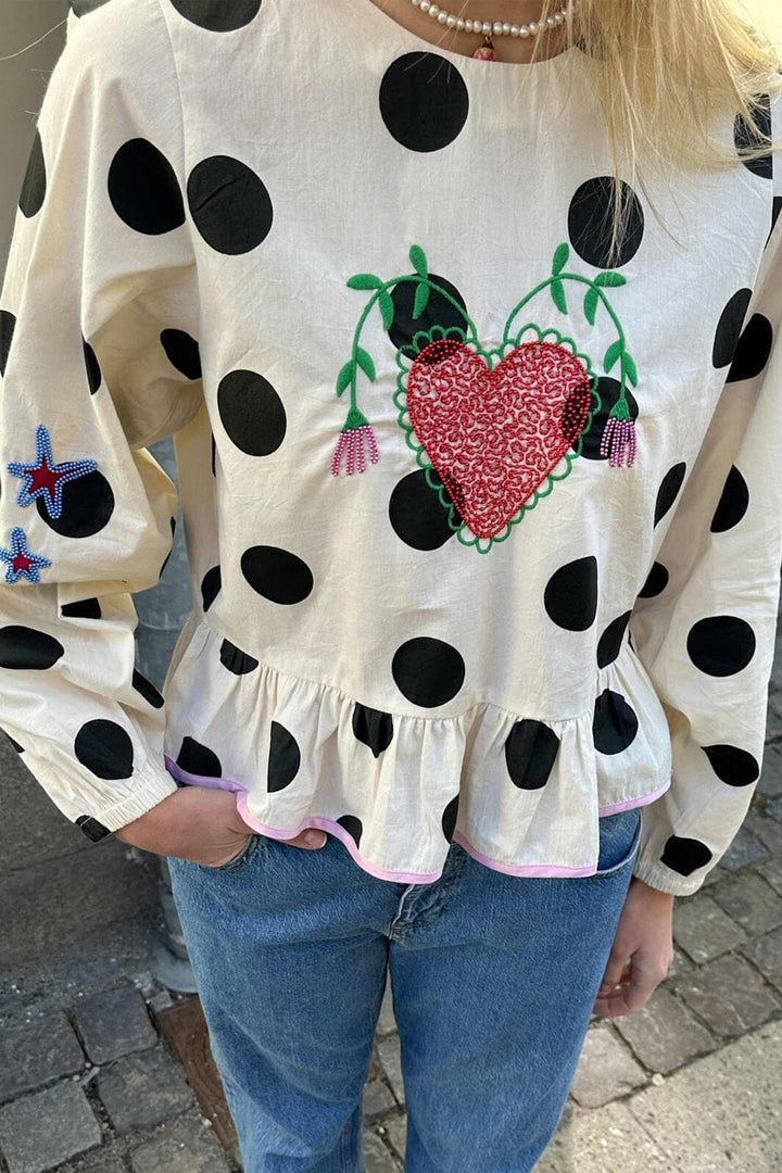 Sissel Edelbo - Diana Top SE 1687 - Black Dot