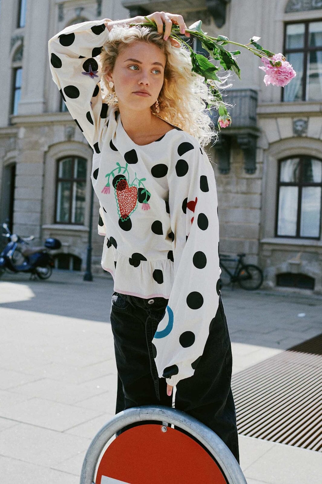 Sissel Edelbo - Diana Top SE 1687 - Black Dot