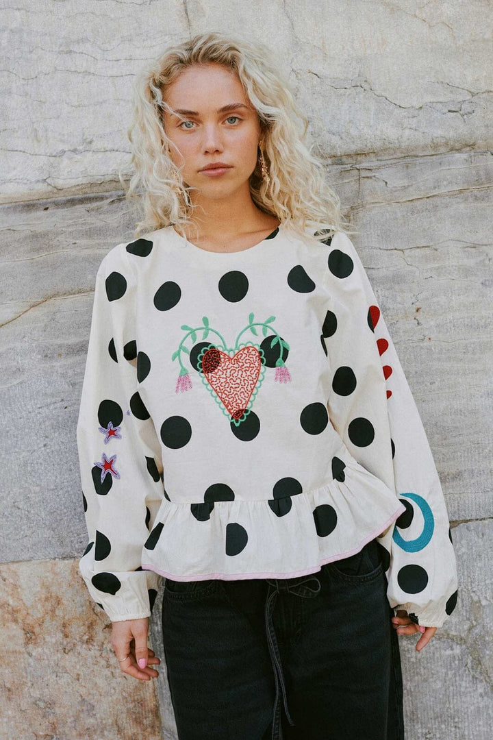 Sissel Edelbo - Diana Top SE 1687 - Black Dot