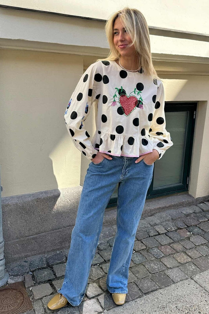 Sissel Edelbo - Diana Top SE 1687 - Black Dot
