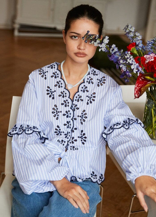 Sissel Edelbo - Elin Top SE 1197 - Ocean Bluser 