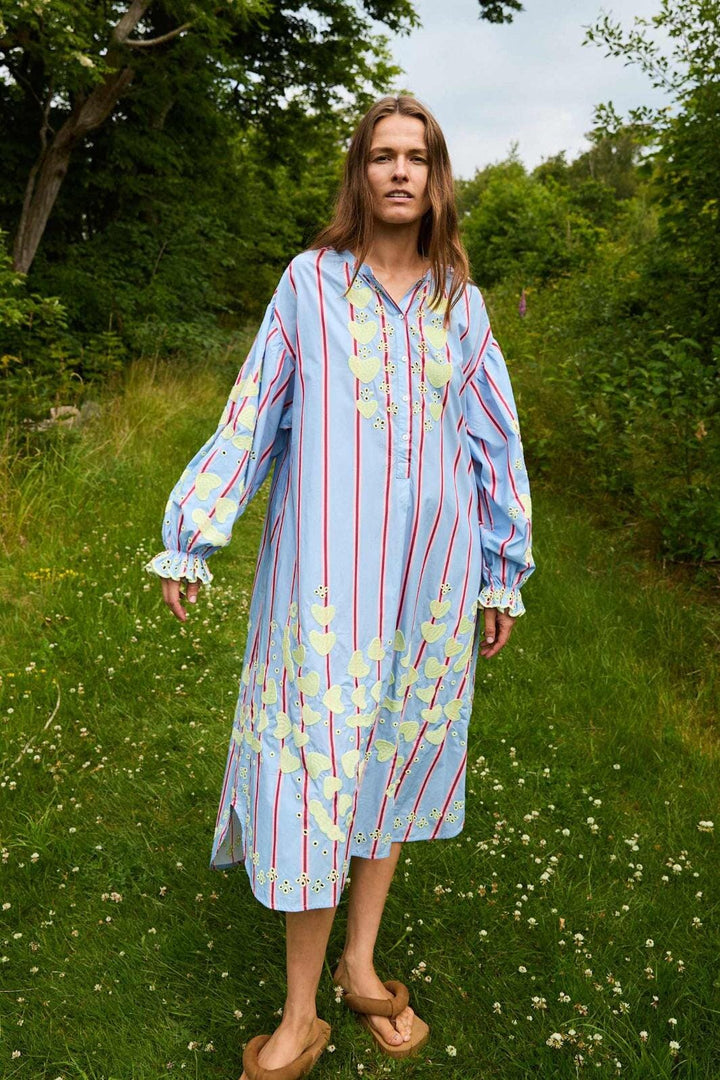 Sissel Edelbo - Elisabeth Dress SE 1766 - Bluebell Stripes Kjoler 