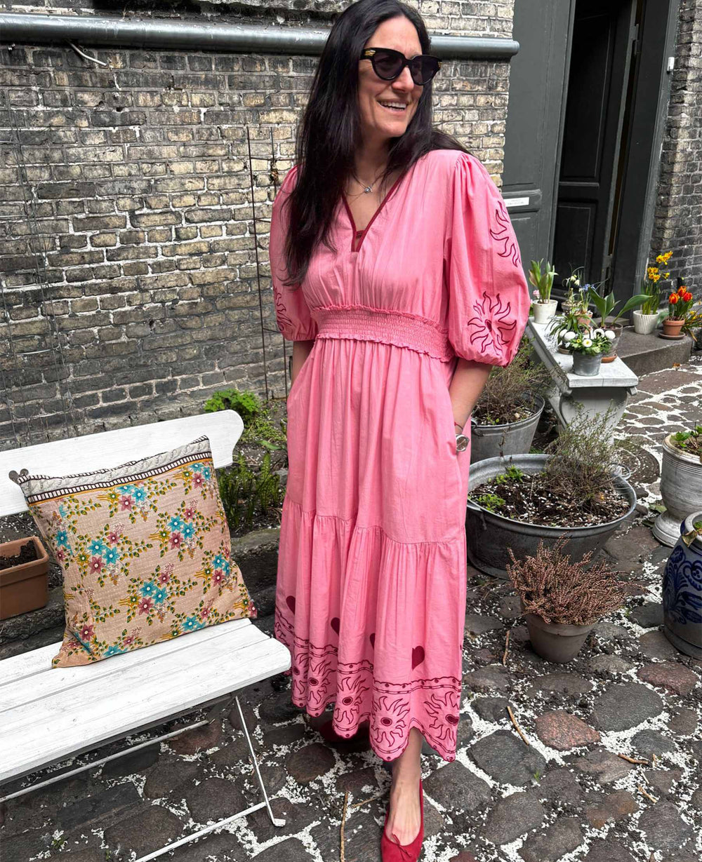 Sissel Edelbo - Geenie Dress SE 1613 - Geranium Pink Kjoler 