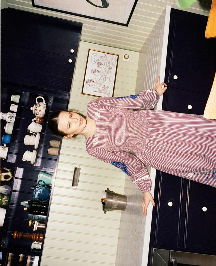 Sissel Edelbo - Ivy Dress Se 2021 - Purple Stripes Kjoler 