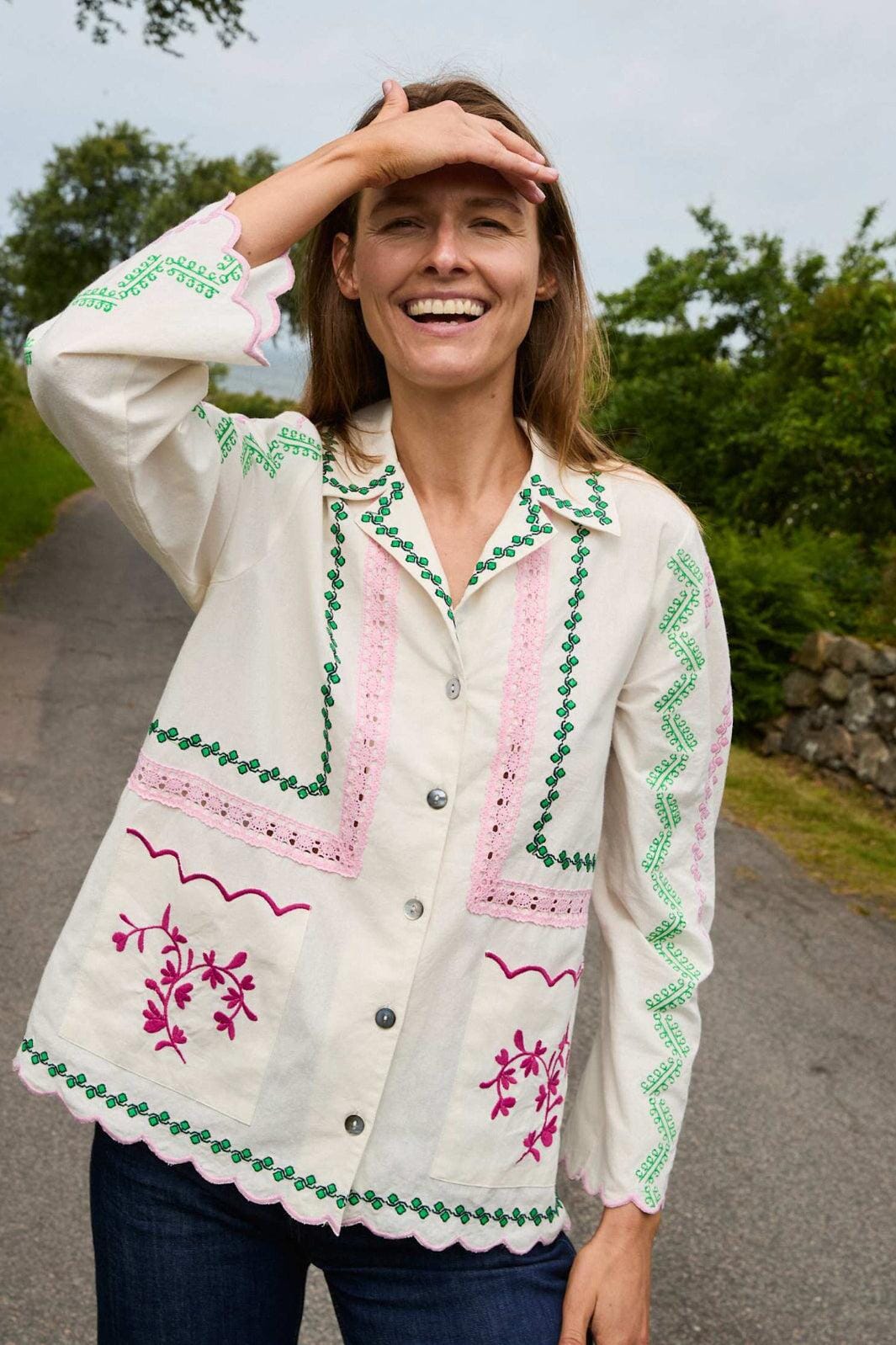 Sissel Edelbo - Jia Shirt SE 1771 - Cream Skjorter 