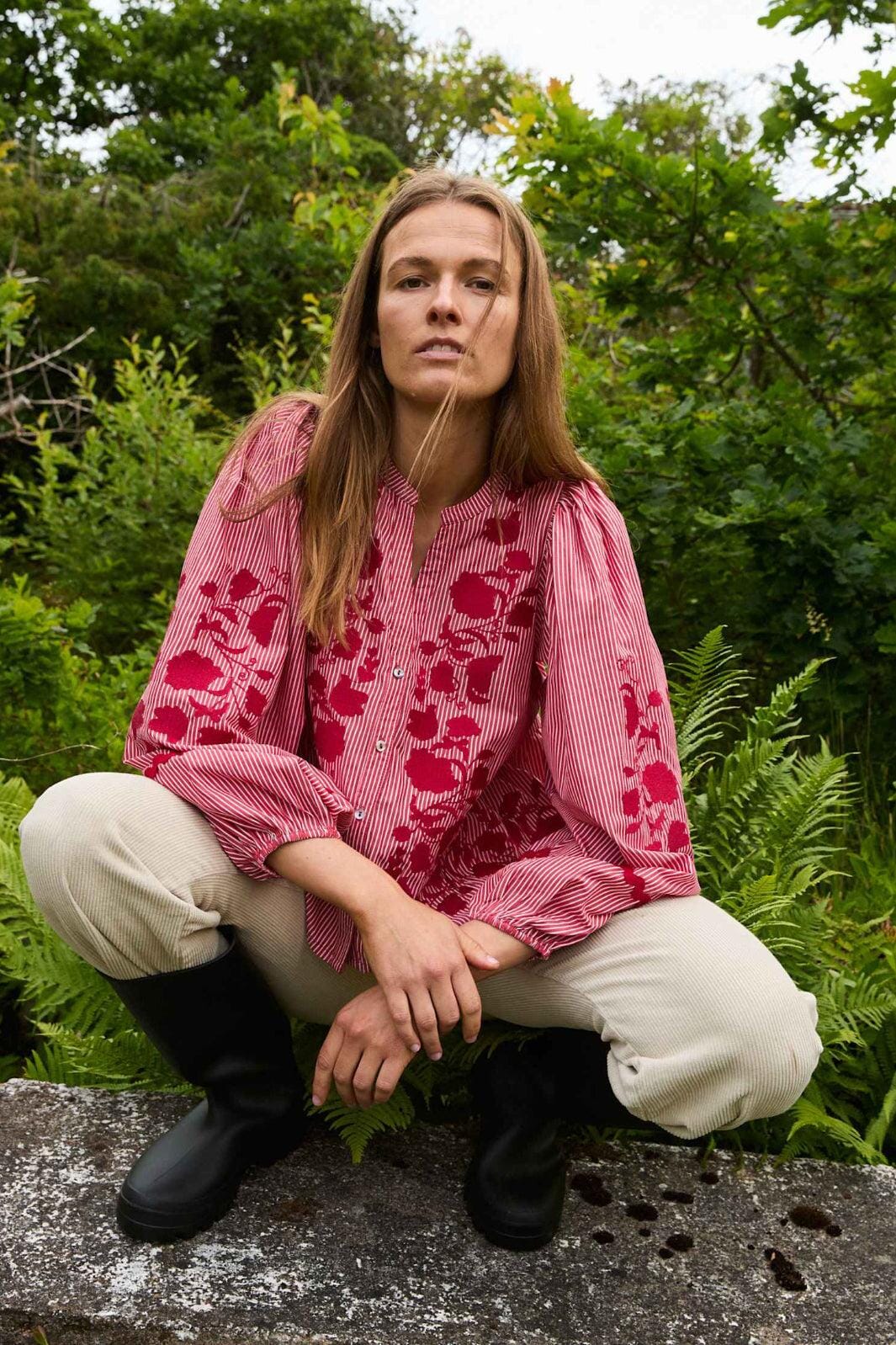 Sissel Edelbo - Juliane Top SE 1773 - Red Stripes Toppe 