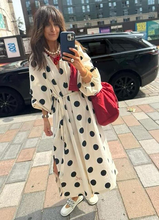 Sissel Edelbo - Lara Dress SE 1729 - Black Dot Kjoler 