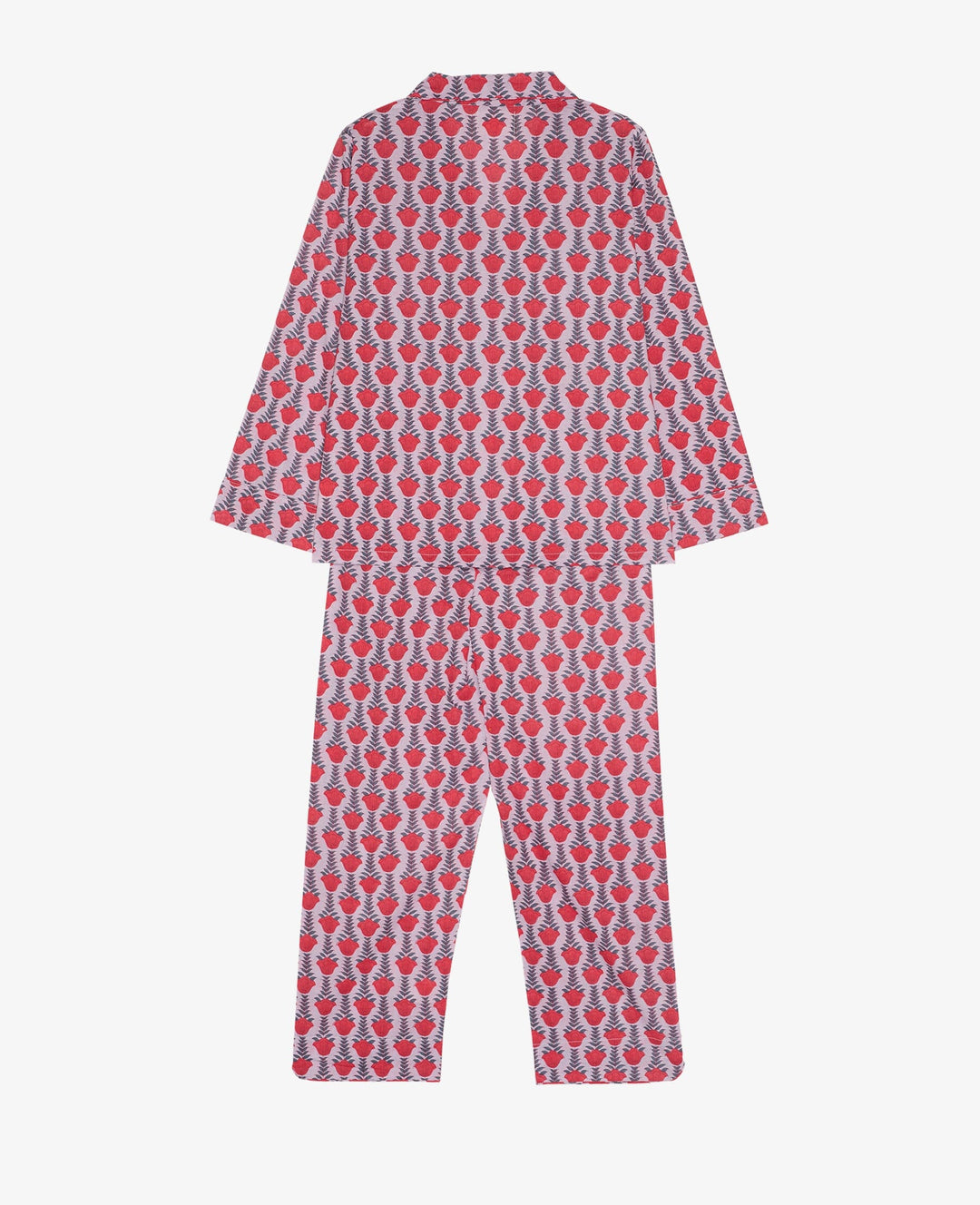 Sissel Edelbo - Nuit Pyjamas Set SE 2032 - Red lavender Nattøj 