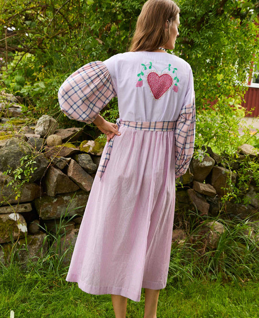 Sissel Edelbo - Paula Wrap Dress SE 1787 - Purple Mix Kjoler 