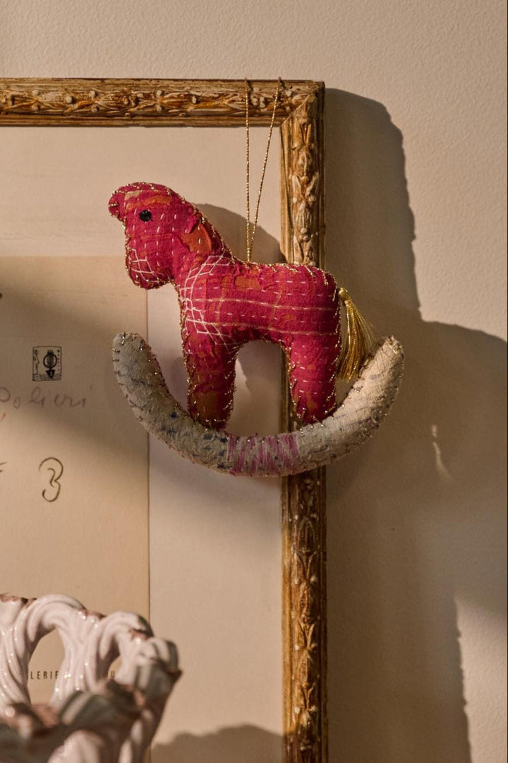 Sissel Edelbo - Rocking Horse Ornament SE 1123 - Dark Latte