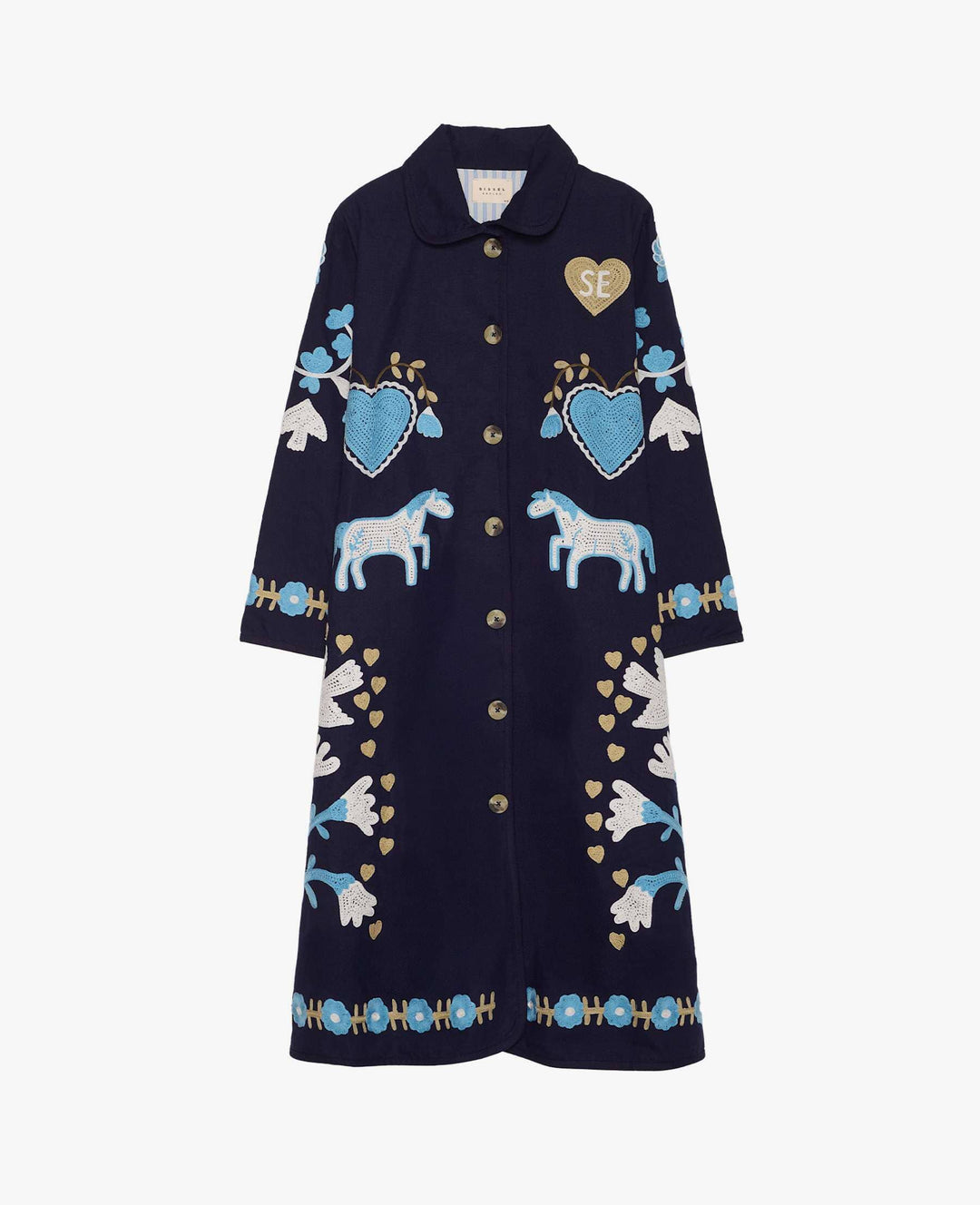 Sissel Edelbo - Rose Coat Se 2038 - Navy Horses 