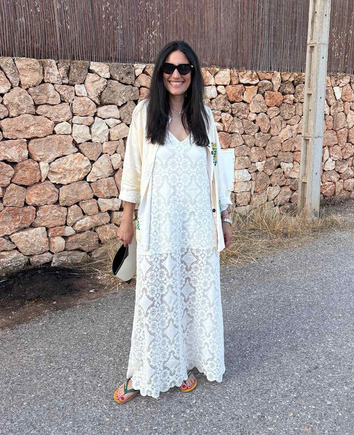 Sissel Edelbo - Sascha Strap Dress SE 1653 - Off White Kjoler 