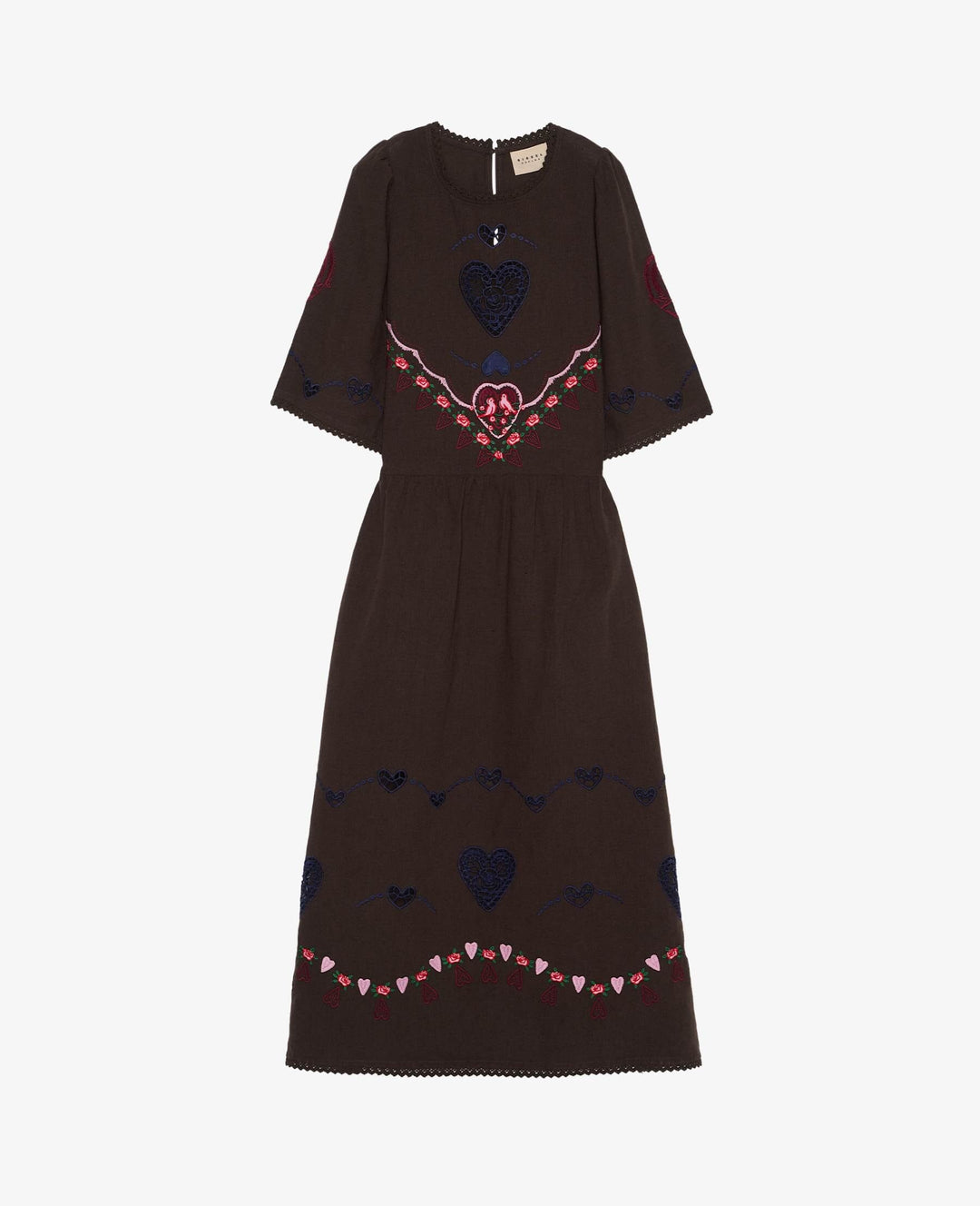 Sissel Edelbo - Sky Dress Se 2041 - Brown Kjoler 