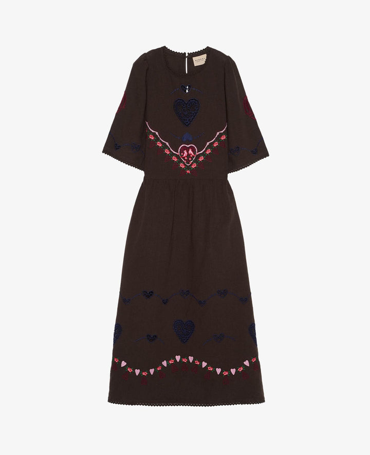 Sissel Edelbo - Sky Dress Se 2041 - Brown Kjoler 