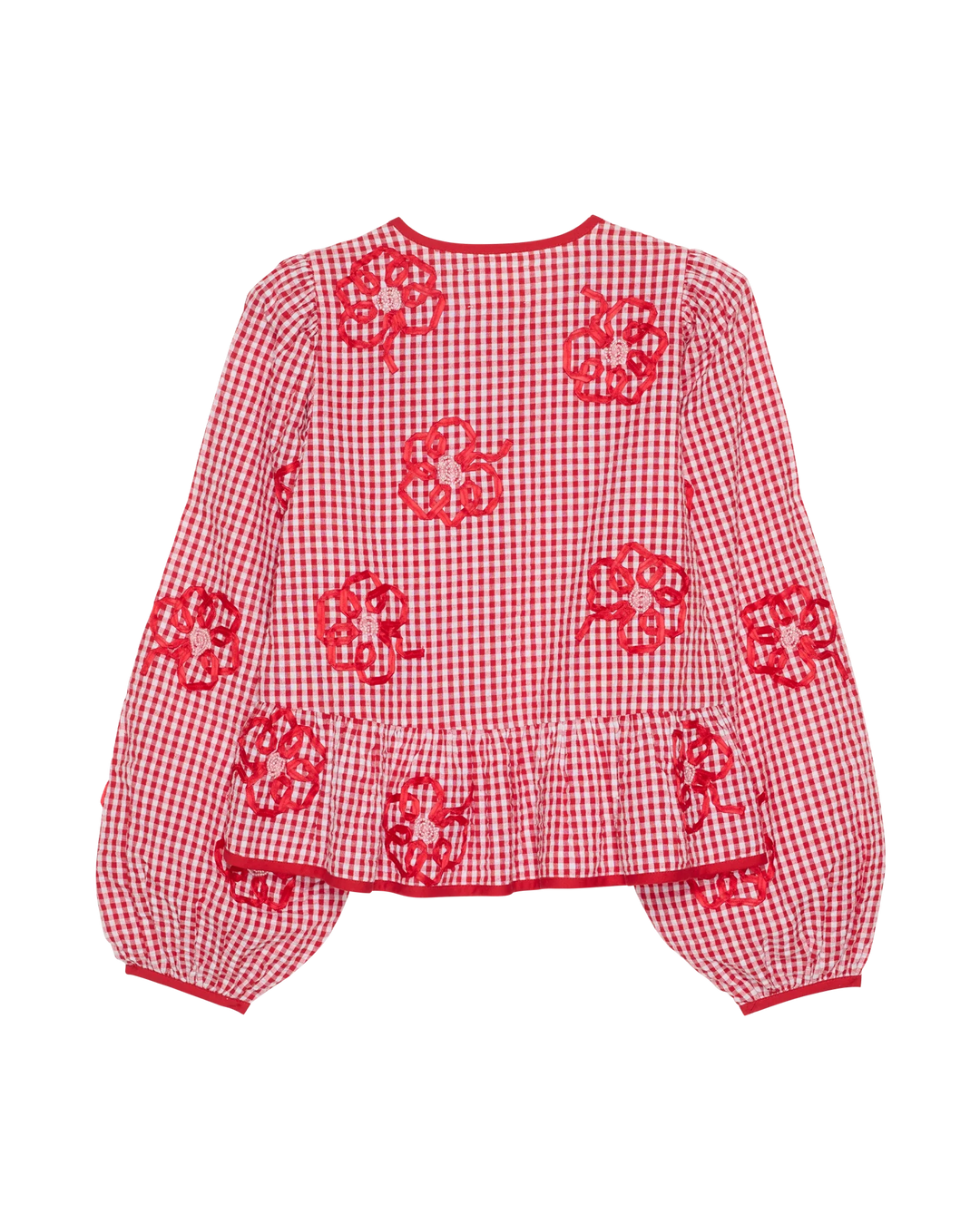 Sissel Edelbo - Sunny Top SE 1914 - Red Checks Bluser 