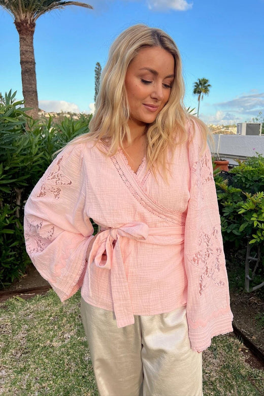 Sissel Edelbo x Molly&My - Winfrey Wrap Top SE 1998 - Rose Bluser 