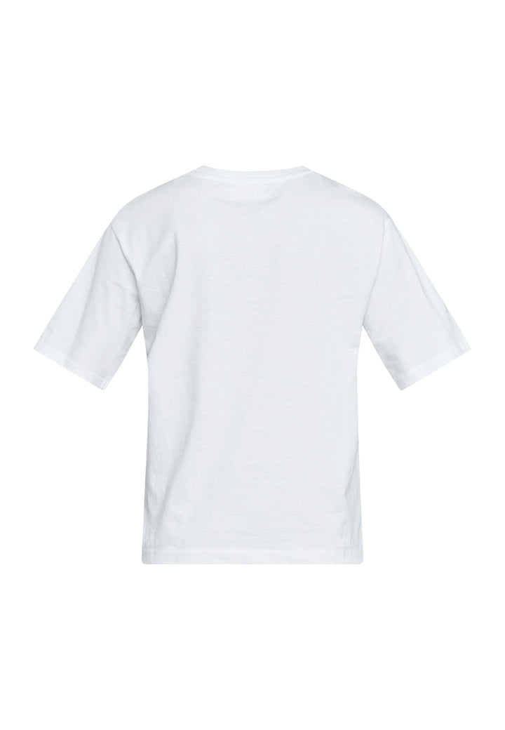 Sisters Point - Heda-Loose.Ss9 18794 - 829 - White/Mocha T-shirts 