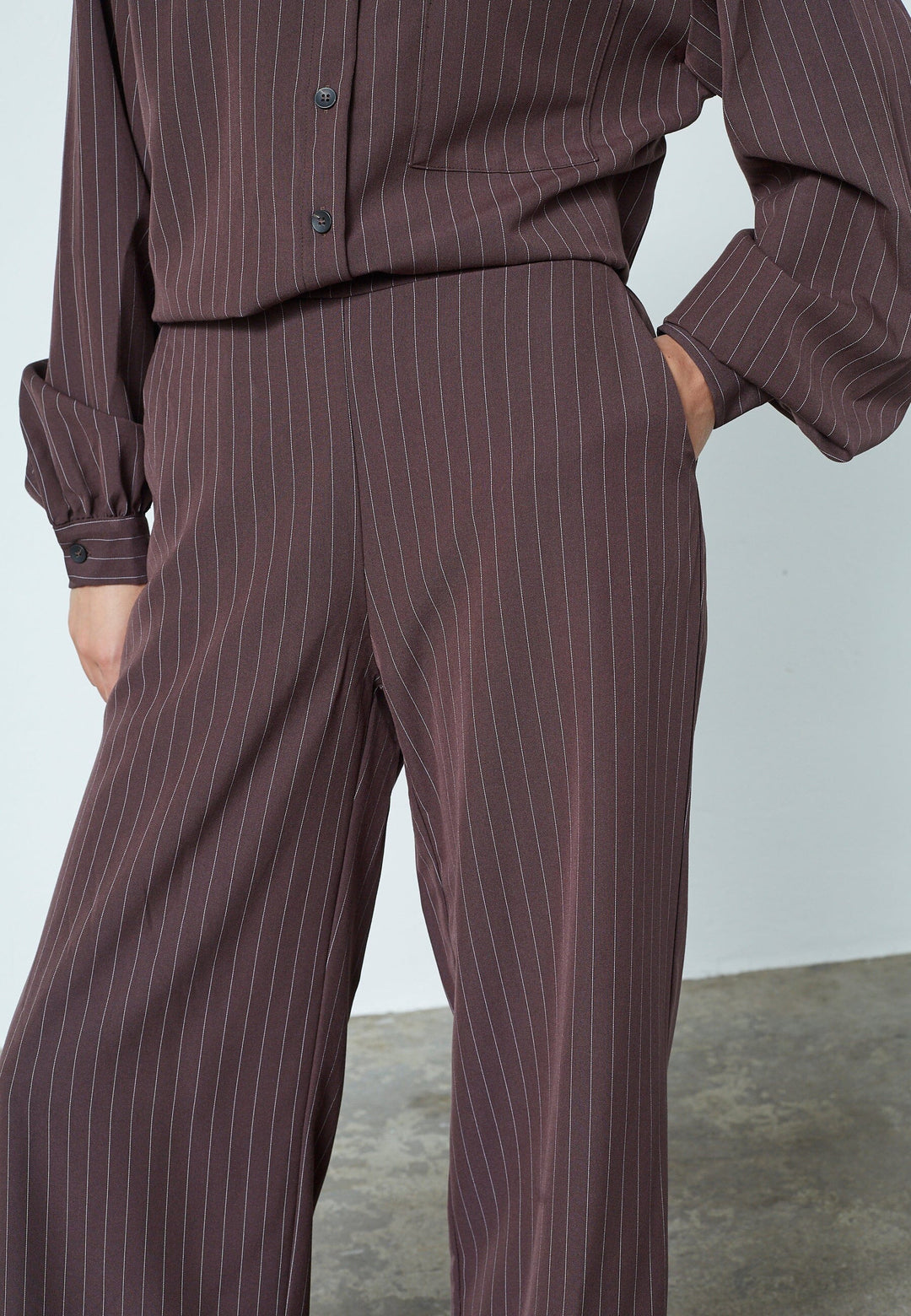 Sisters Point - Verina-Pa2 19337 - 201 - Chokolade/Cream Bukser 