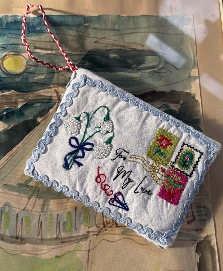 Sissel Edelbo - Christmas Letter Ornament Se 2135 - Off White