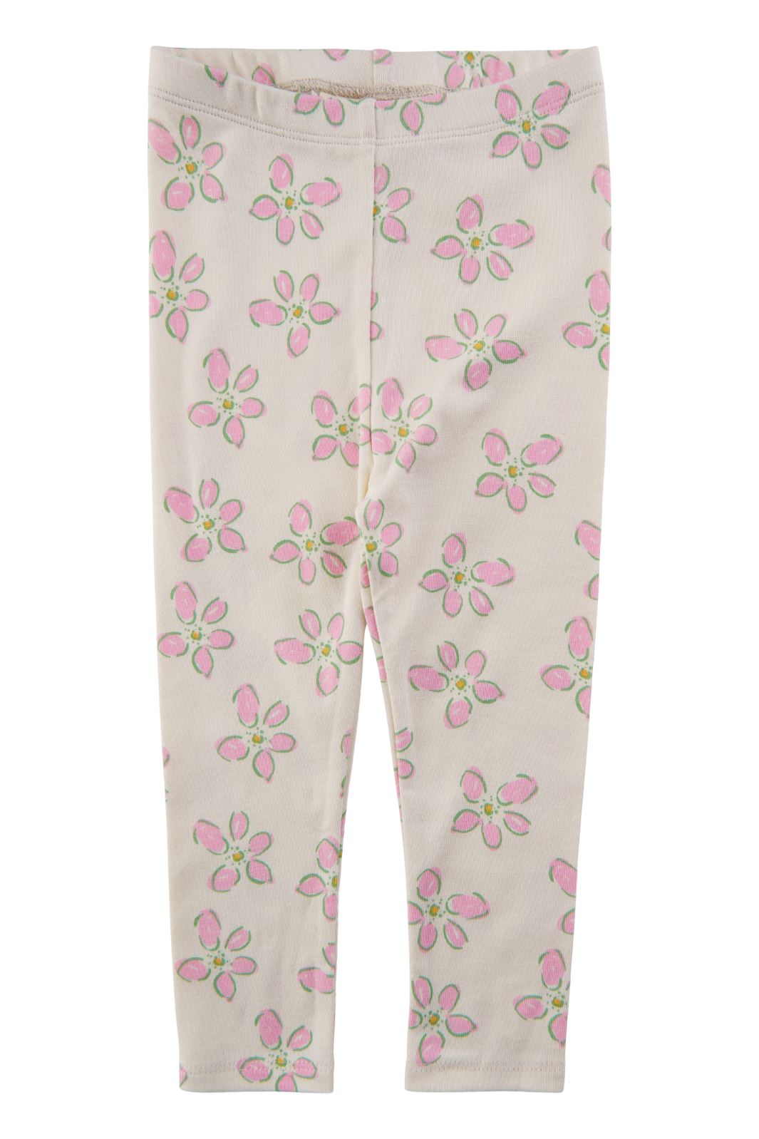 Soft Gallery - SGBaby Paula Spring Flowers Leggings - Gardenia Leggings 