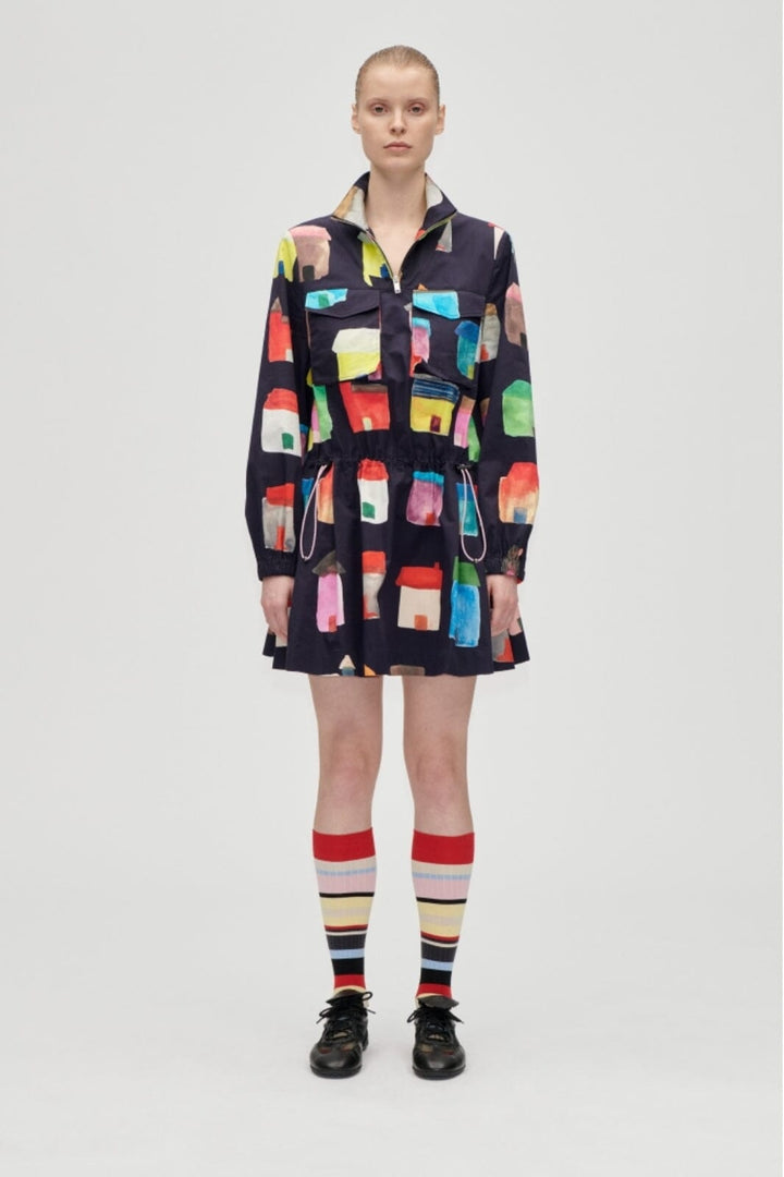 Stine Goya - 2340 Midweight Cotton, Pullover Parka Dresssg-aw25-d174-2340 - Refugios