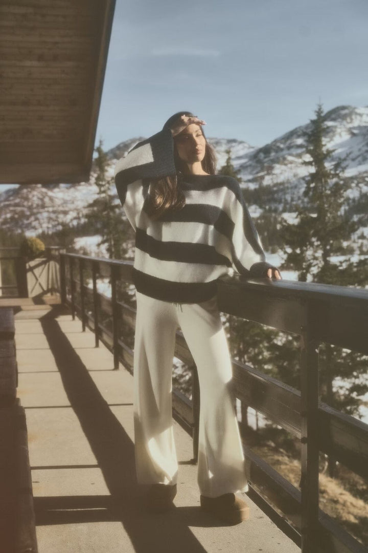 Twist & Tango - Dilara Knitted Sweater 912167 - Navy Stripe Strikbluser 