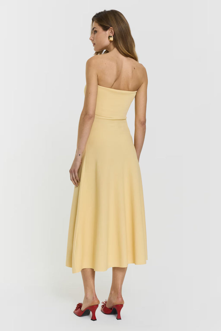 Twist & Tango - Ttclementina Midi Dress - Butter Yellow Kjoler 