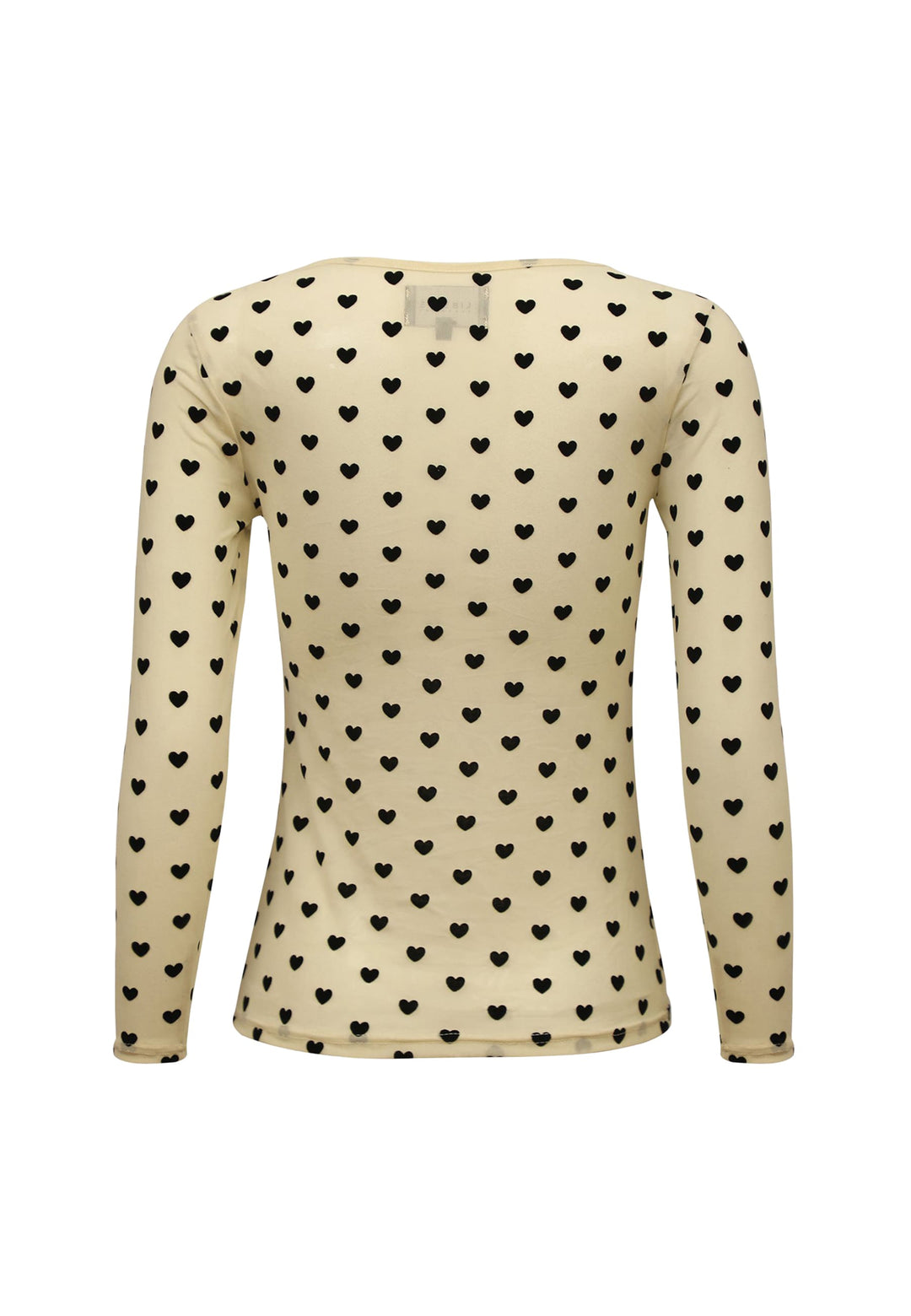 Liberte - Mesh Ls Tshirt, Flock 22081 - Ivory Heart
