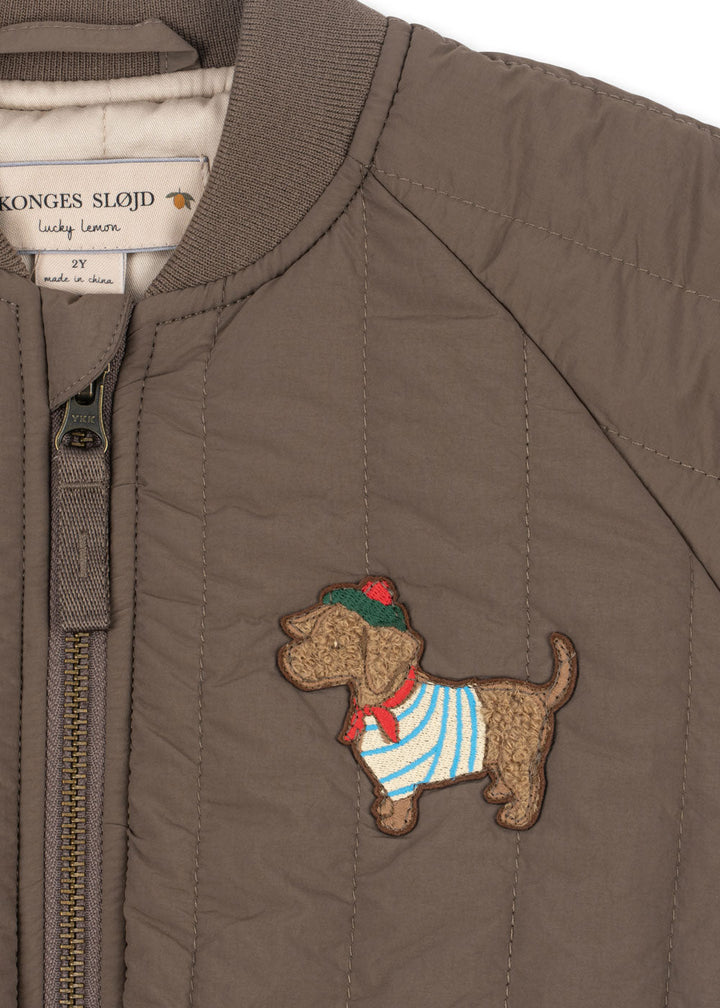 Konges Sløjd - Juno Terry Bomber Jacket Ks105734 - Walnut