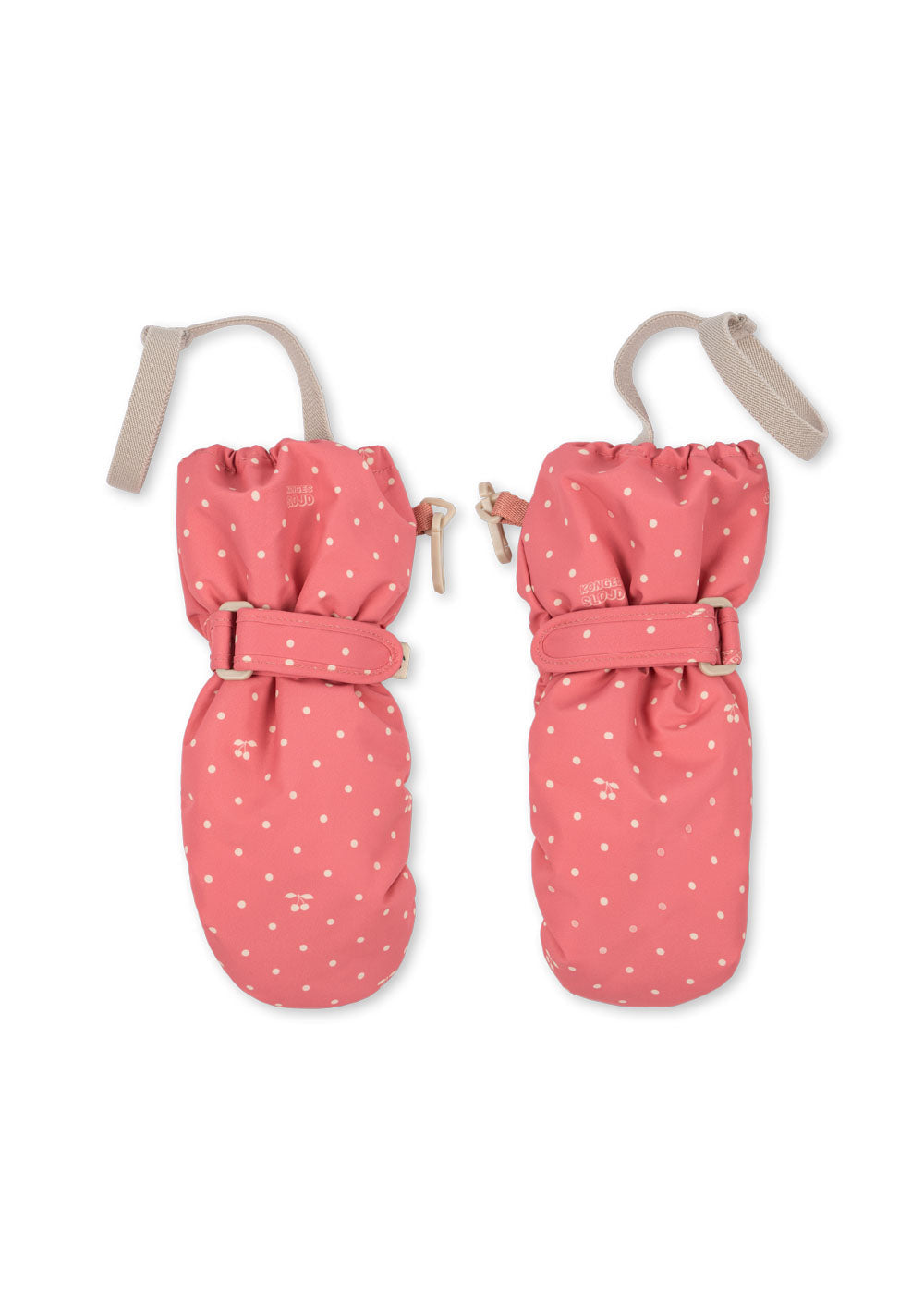 Konges Sløjd - Nohr Snow Mittens Print Ks105747 - Cherry Berry Dot