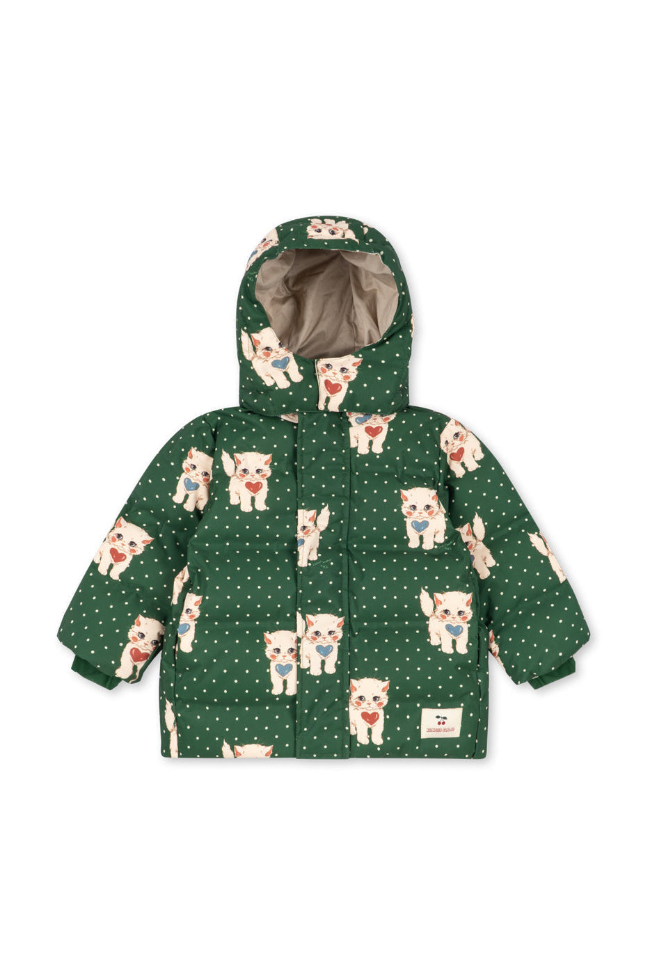 Konges Sløjd - Magnum Down Jacket Print Grs Ks105817 - Dot Miao Verde