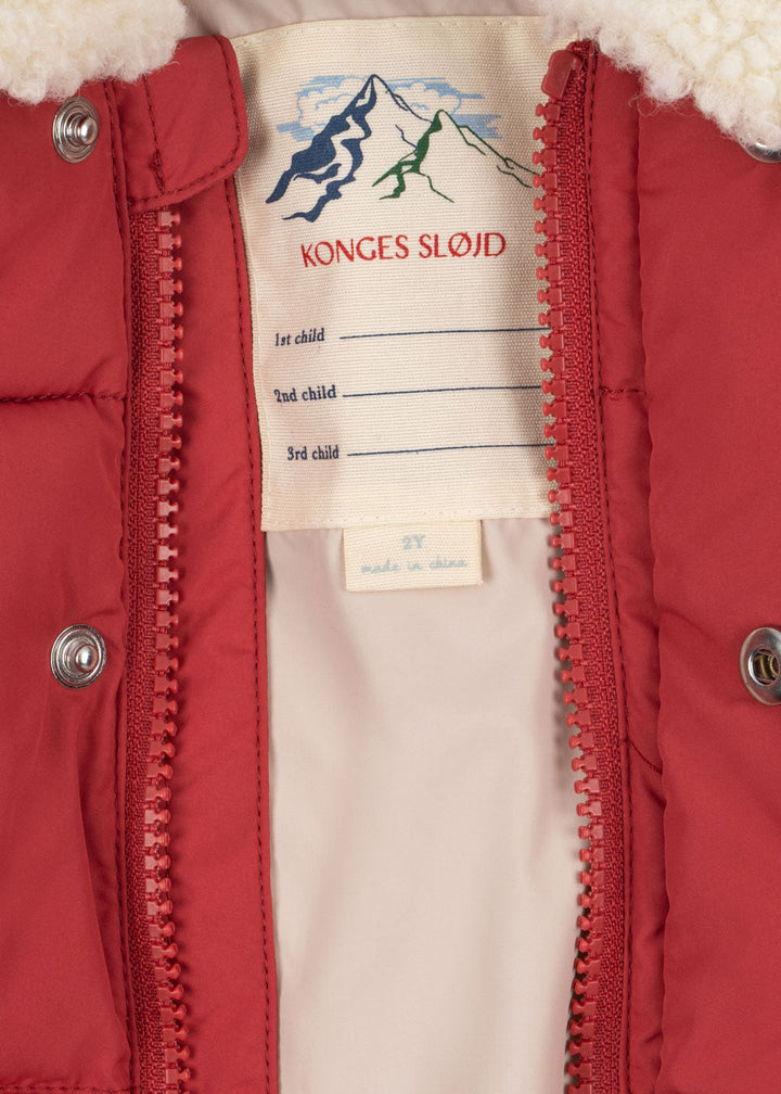 Konges Sløjd - Alpi Collar Jacket Grs Ks105680 - Cardinal