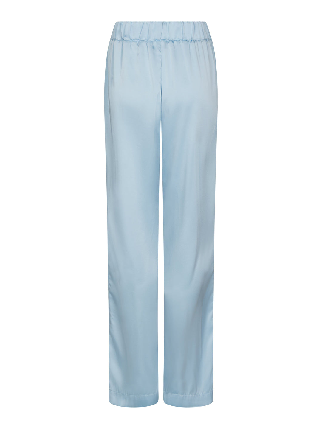 Valentin Studio - Comfy Solid Satin Pants 168094 - 145 - Light Blue Bukser 