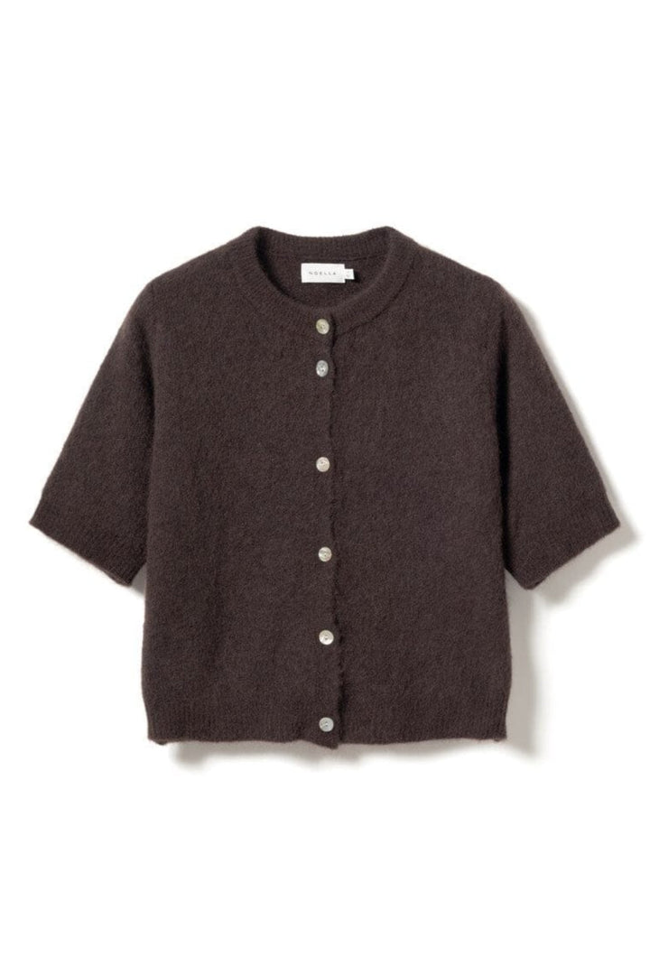 Noella - Kae Ss Knit Cardigan 12940086 - 674 - Chocolate
