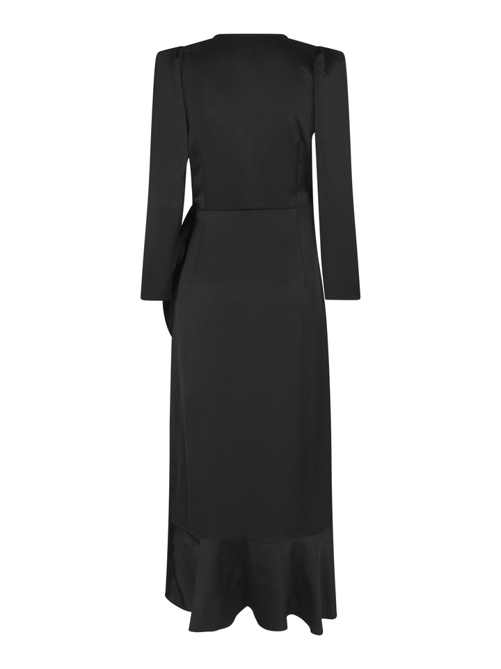 Valentin Studio - Senorita Dress Heavy Satin 167810 - 100 - Black Kjoler 