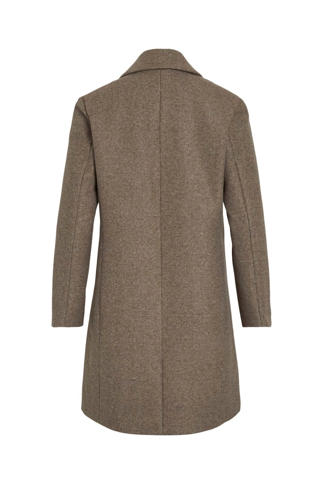 Vila - Viclaudia Button Coat - 4807968 Falcon Melange