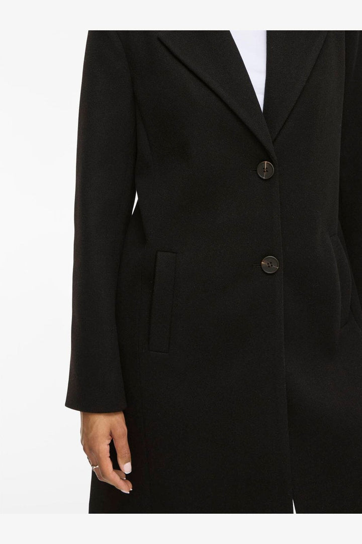 Vila - Viclaudia Button Coat - 4851069 Black Beauty