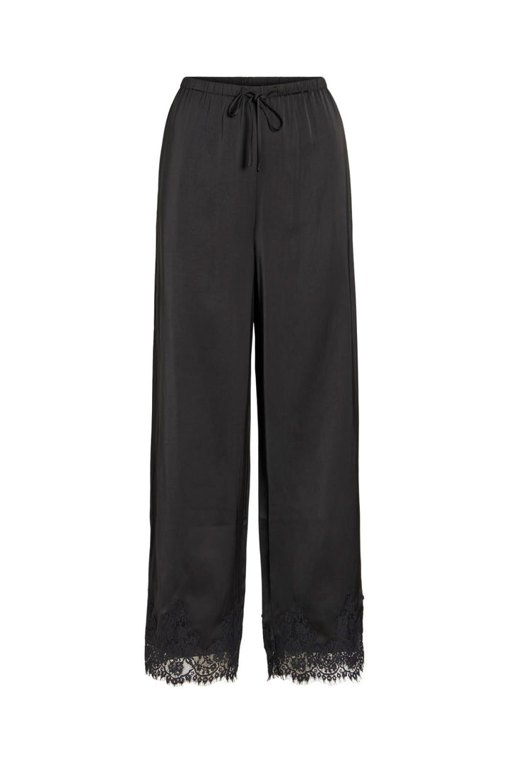 Vila - Vidutty Pri Lace Pants - 5176216 Black Beauty