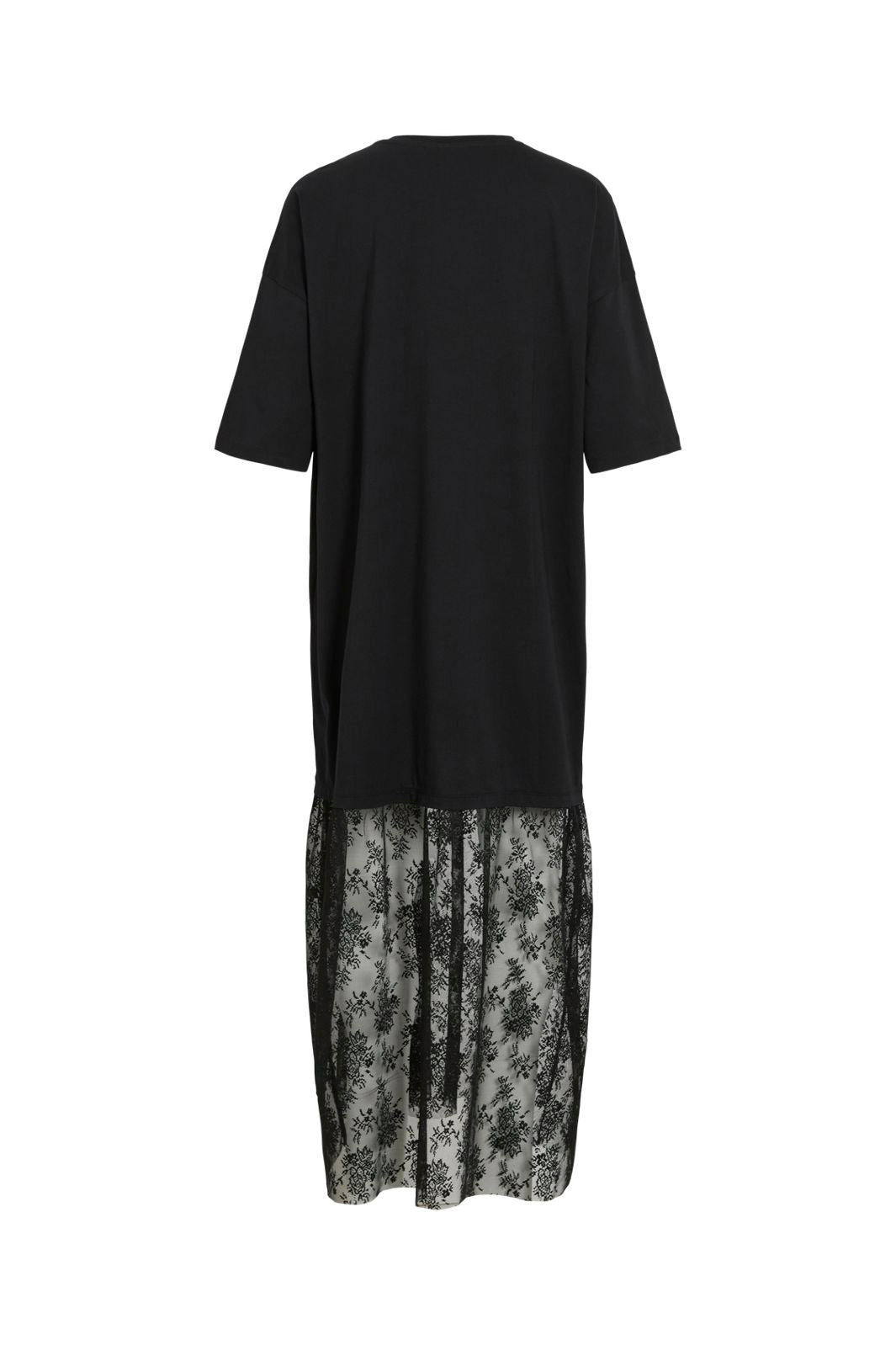 Vila - Vikata S/S Oversize Lace Dress /Ln - 5087635 Black
