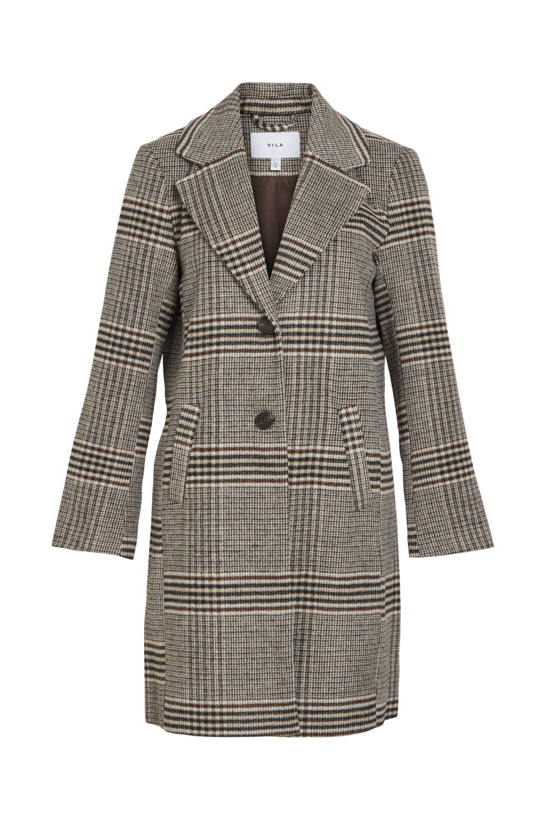 Vila - Vileova L/S Button Coat - 5063647 Coffee Bean Anna