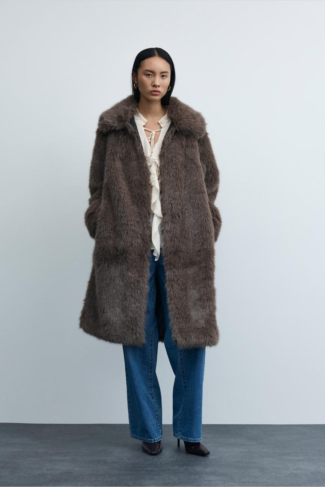 Vila - Vimelta L/S Long Coat/Bfs - 5022982 Falcon