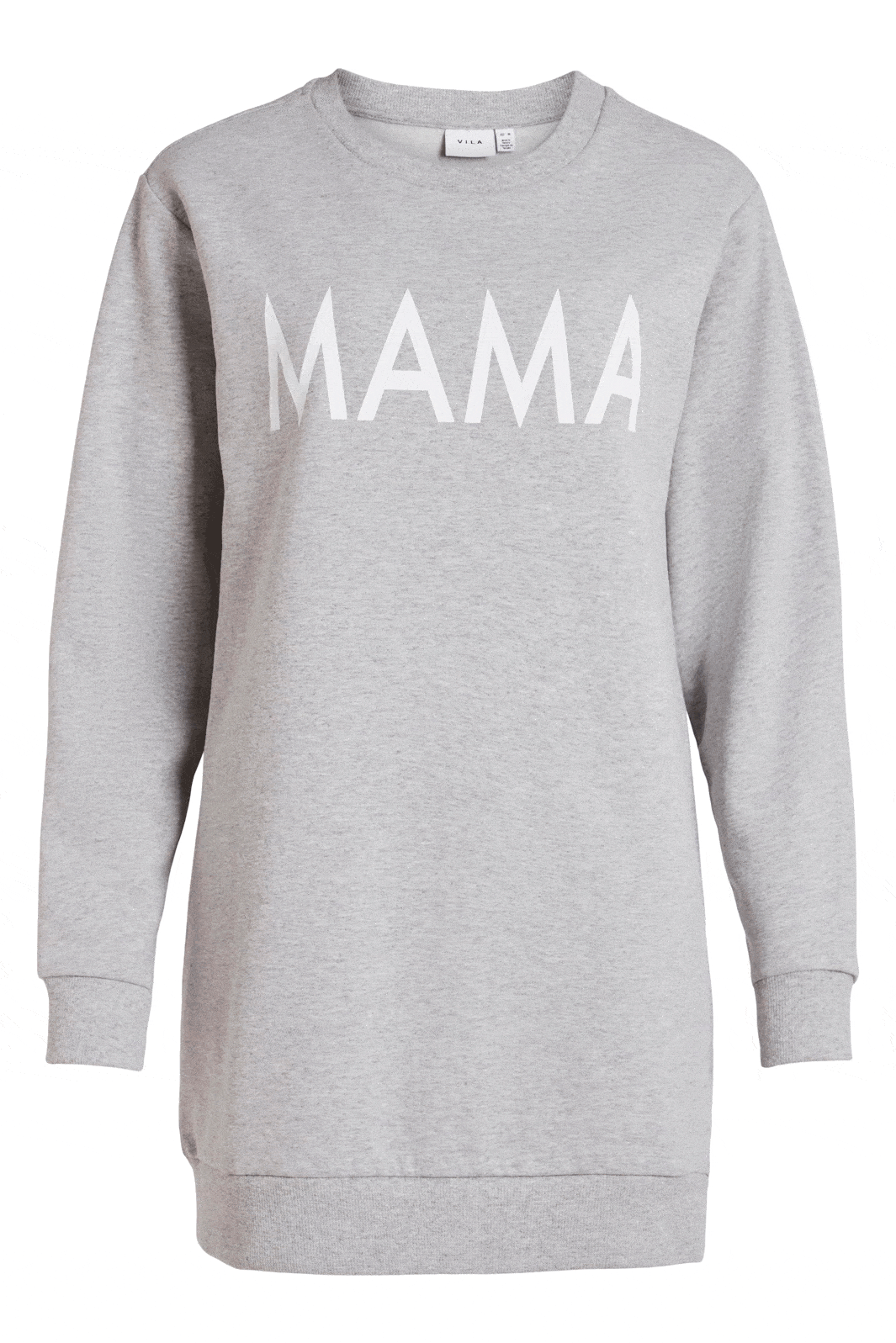 VILA - Vimitta L/S Sweat - Light Grey Melange Sweatshirt 