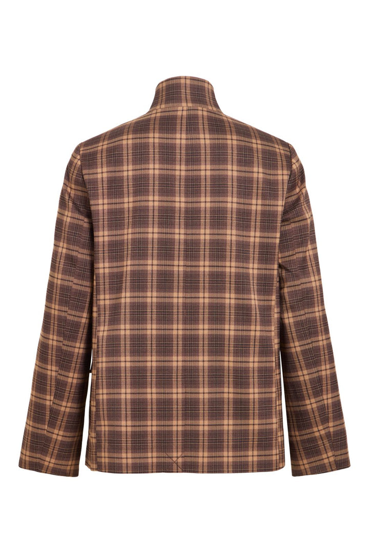 Vila - Visanne L/S Blazer - 5196065 Carafe Birch And Black
