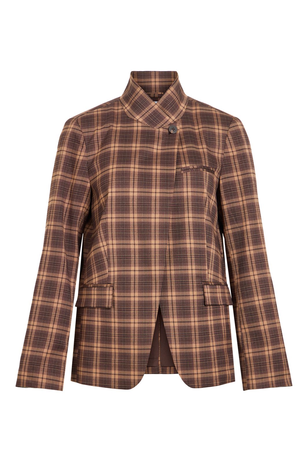 Vila - Visanne L/S Blazer - 5196065 Carafe Birch And Black