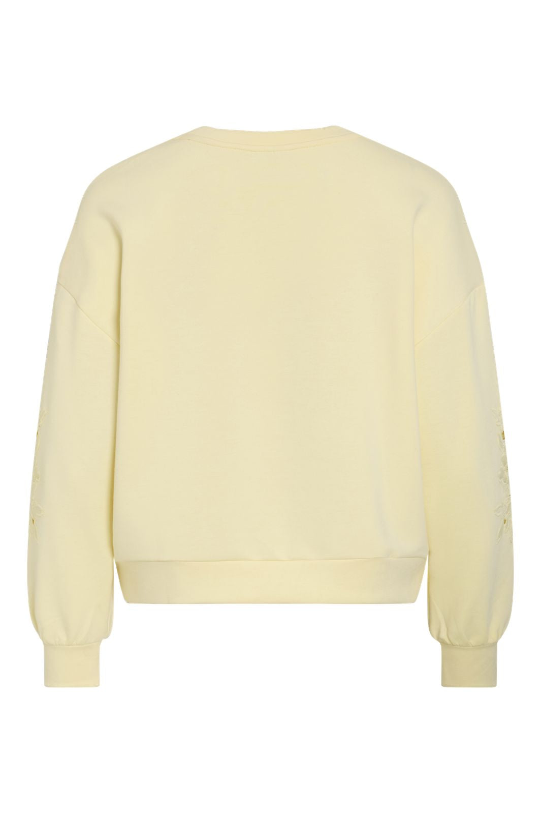 Vila - Visiffi O-Neck L/S Sweat Top - 4968752 Pastel Yellow