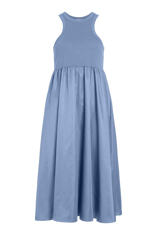 Vila - Visonja S/L Midi Dress - 4905065 Frozen Fjord