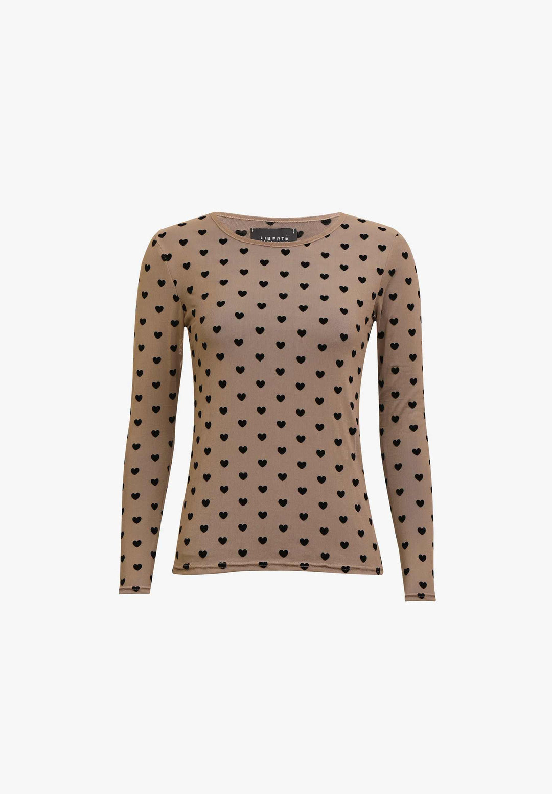Liberte - Mesh Ls Tshirt, Flock 22081 - Sand Heart