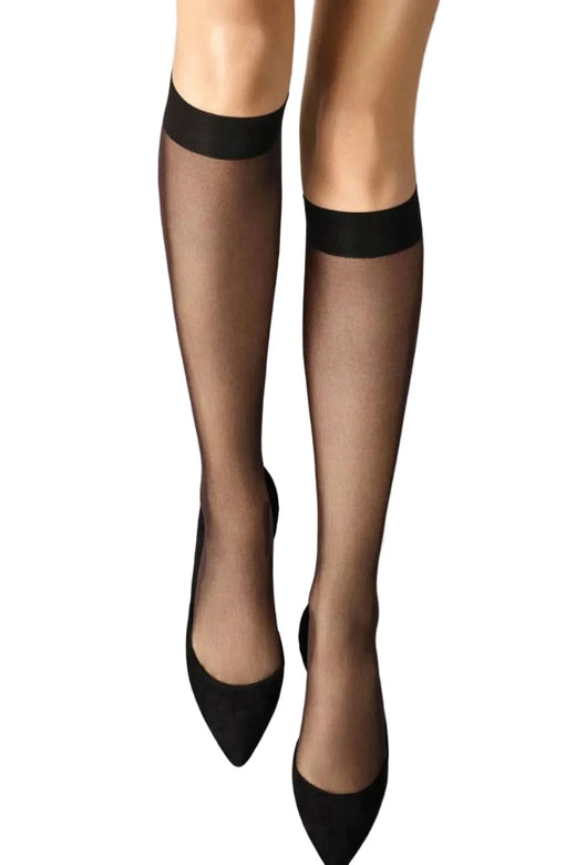 Wolford - Daisy Knee-highs34425 - 9180 Black/black Strømper 