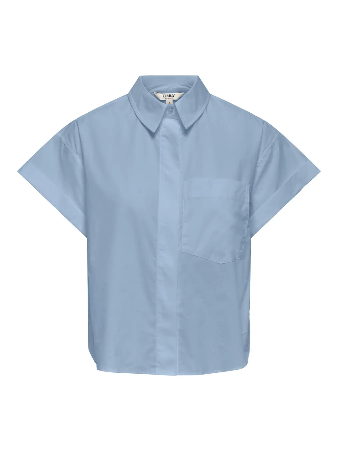 Only - Onlkeri S/S Fold Shirt - 5013734 Cashmere Blue