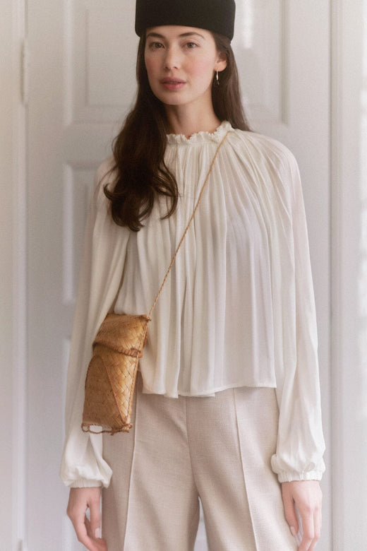 YAS - Yasbella Ls Top - 5154621 Pristine Bluser 